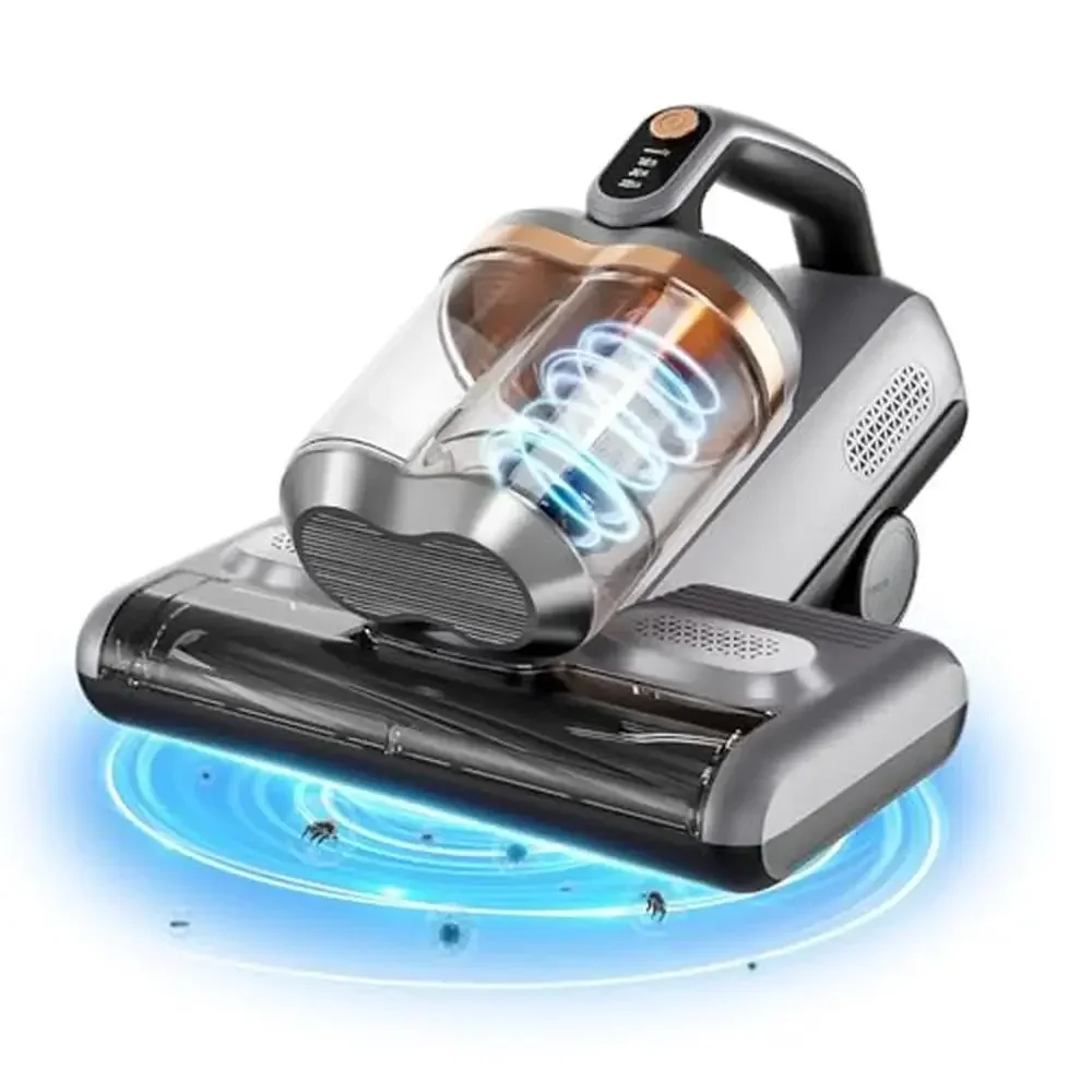 16Kpa Suction UV-C Light Mattress Vacuum Cleaner Double-Cup 253.7nm 450W Handheld Vacuums Accessory Kit UV Protection 5 Stage