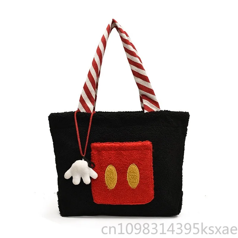 

Disney Lamb Fleece Tote Bag Oversized Carryall Commuter Handbag for Women Stylish Casual Daily Shopping Travel Work