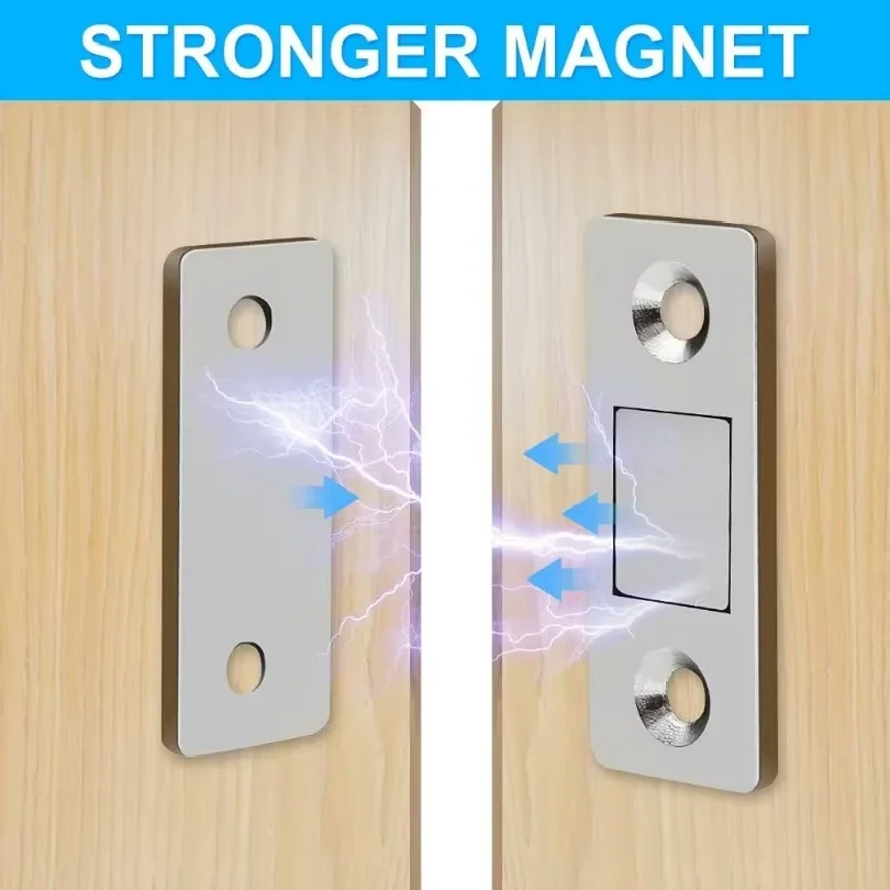 Wholesale Magnetic Door Catch Ultra-Thin Cabinet Catches Door Closed Magnets Sheet Adhesive Closet Drawer Window Magnet Latches