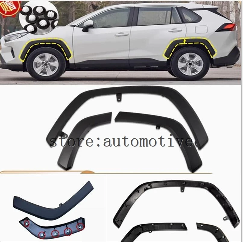 2020- 2024 Original para Toyota RAV4 embellecedor de arco de rueda parachoques delantero/trasero Panel embellecedor de hoja rueda ceja Anti inserción 1 Uds