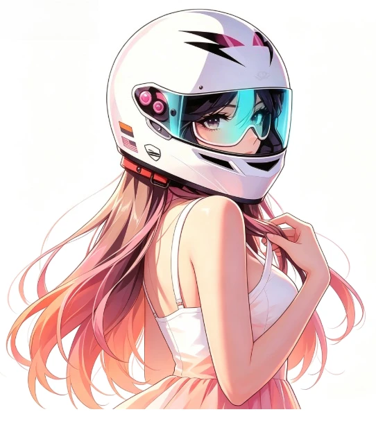 1Pc Anime Girl Racer Vinyl Sticker, Waterproof Decal For Bicycle Frame Water Bottle Guitar Case Otaku Gift