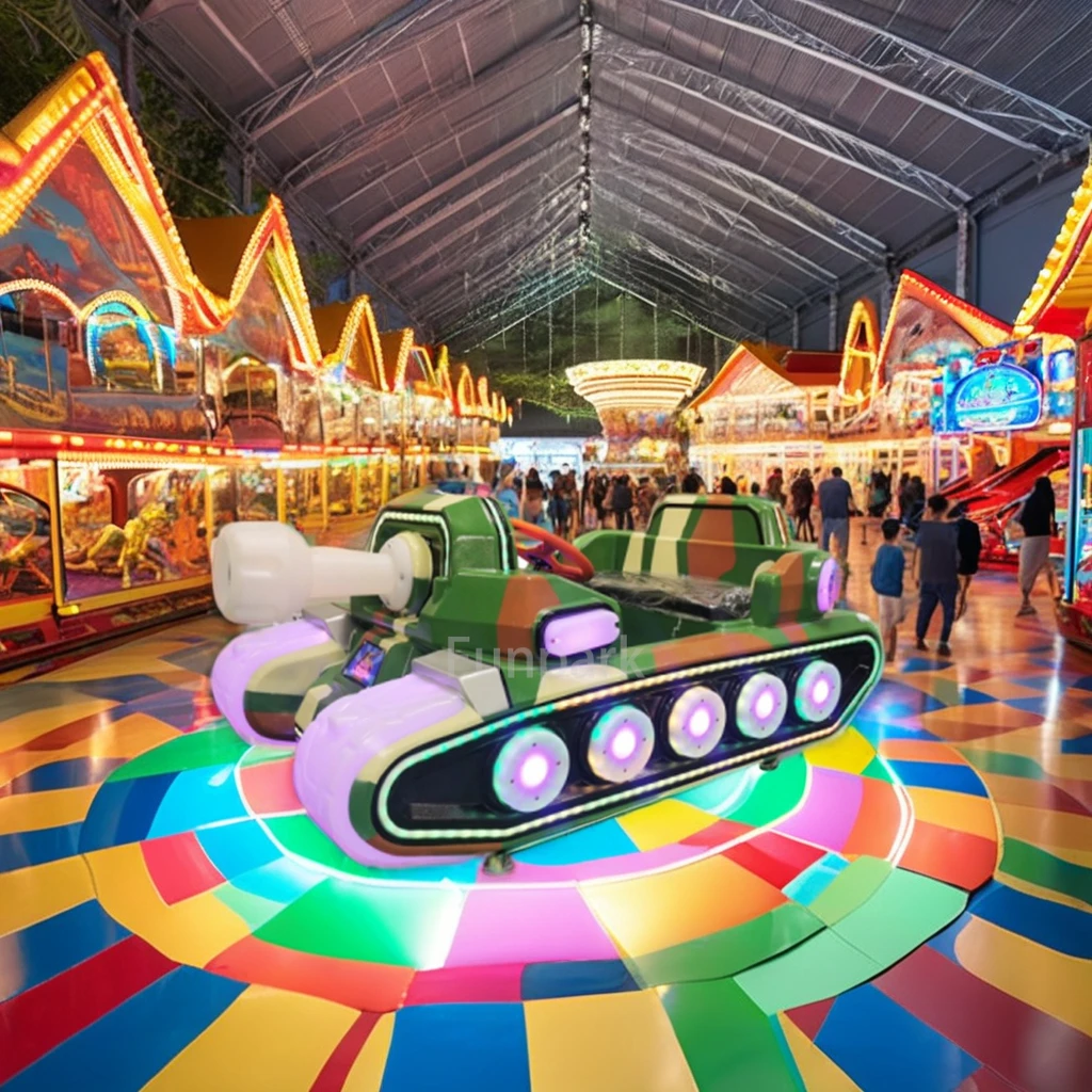 

Kids Outdoor Electric Fairground Strataling Toddler Bumper Cars Game Shopping Mall Ride Rear Bumper with Coin Operated Features