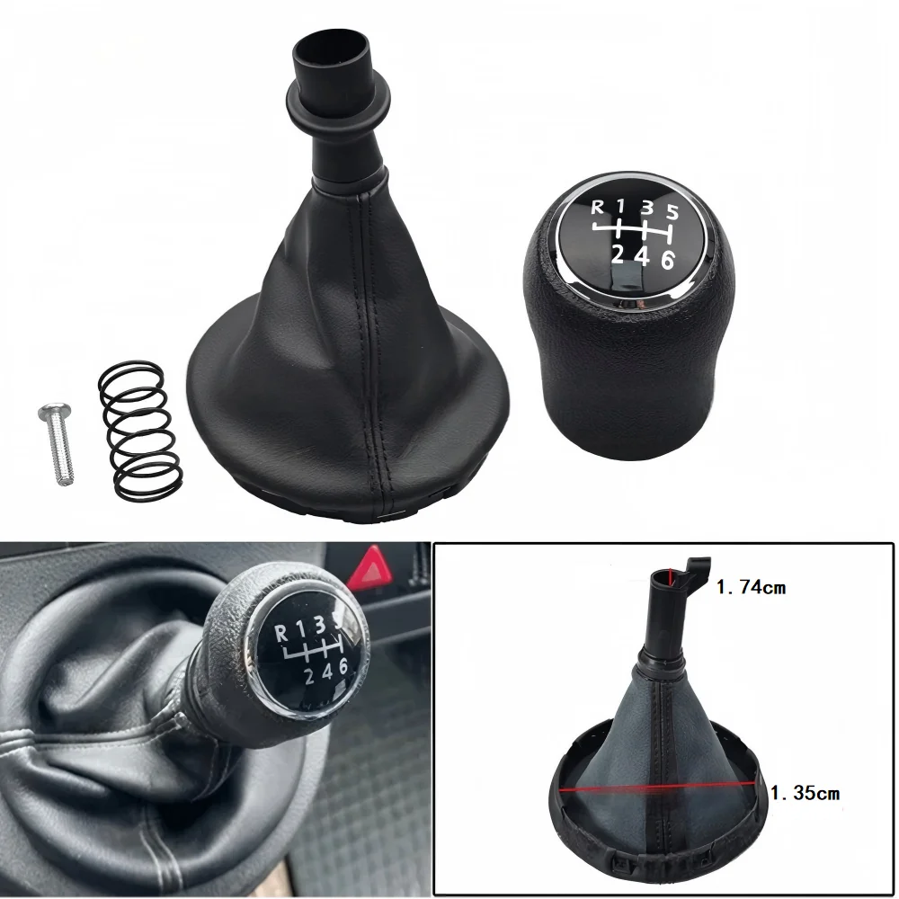 5/6 Speed Gear Shift Knob Lever Stick Boot For VW Transporter T5/T5.1/T6 2004 2005 2006 2007 2008 2009 2010 Car Accessories