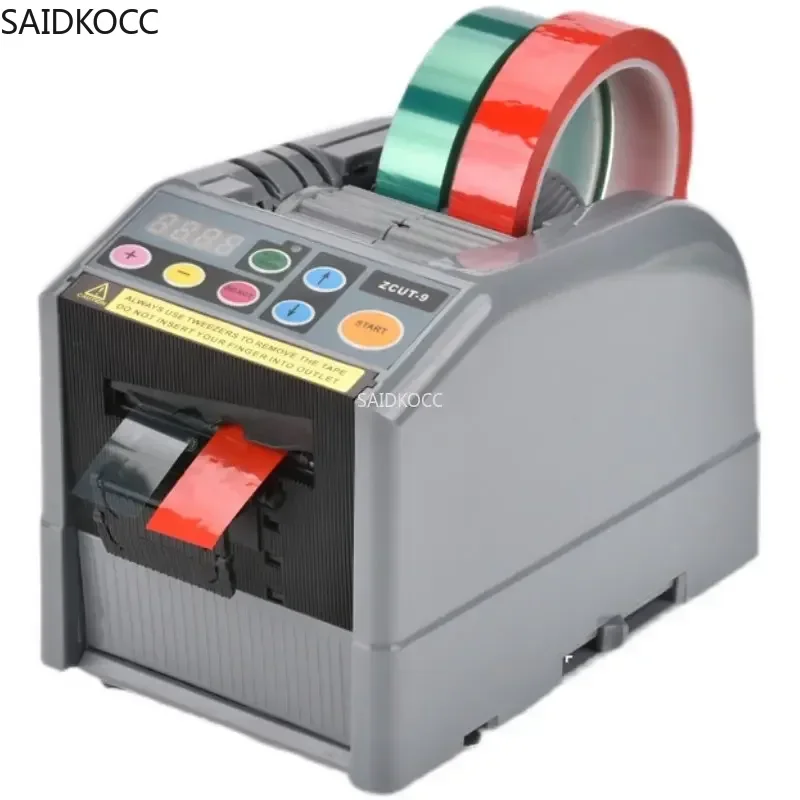 SAIDKOCC ZCUT-9 Automatic Tape Dispensers Non Adhesive Tape Cutter Packing Machine Masking Paper Dispenser Plastic Wheel