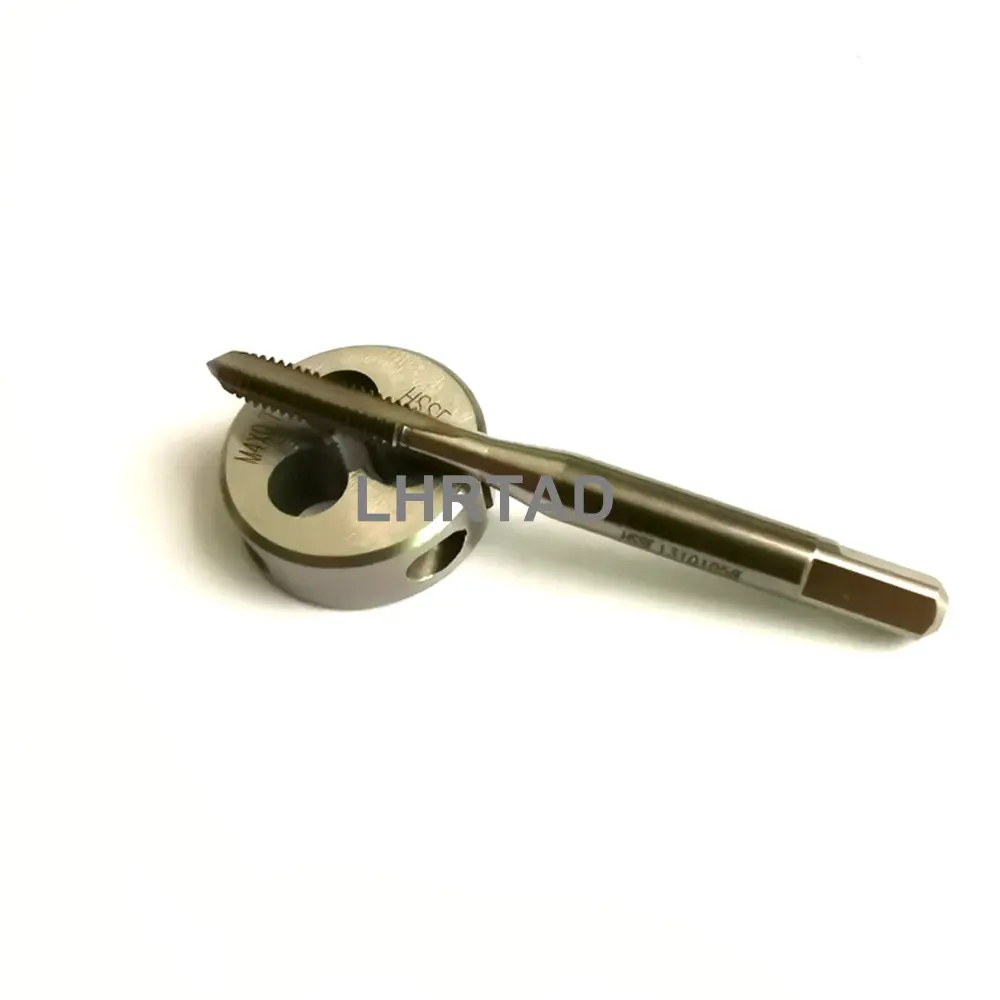 HSSE Right hand Metric ISO thread tap and Die set M4X0.7 M4X0.75 Fine screw pitch taps dies sets M4X0.35 M4X0.5 2pcs/lot