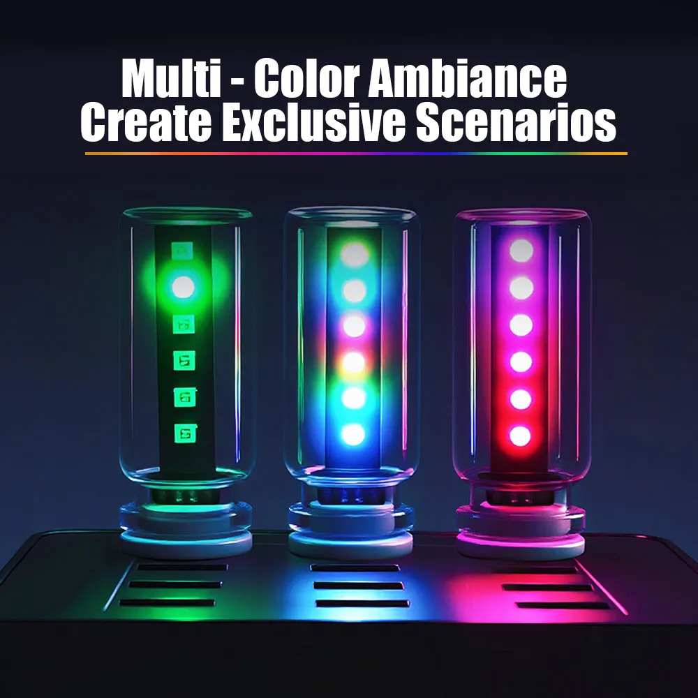 RGB Touch Dimming USB LED Filament Glass Bulb 5V Bulb Night Light Car Decoration Incandescent Eye Protection Light
