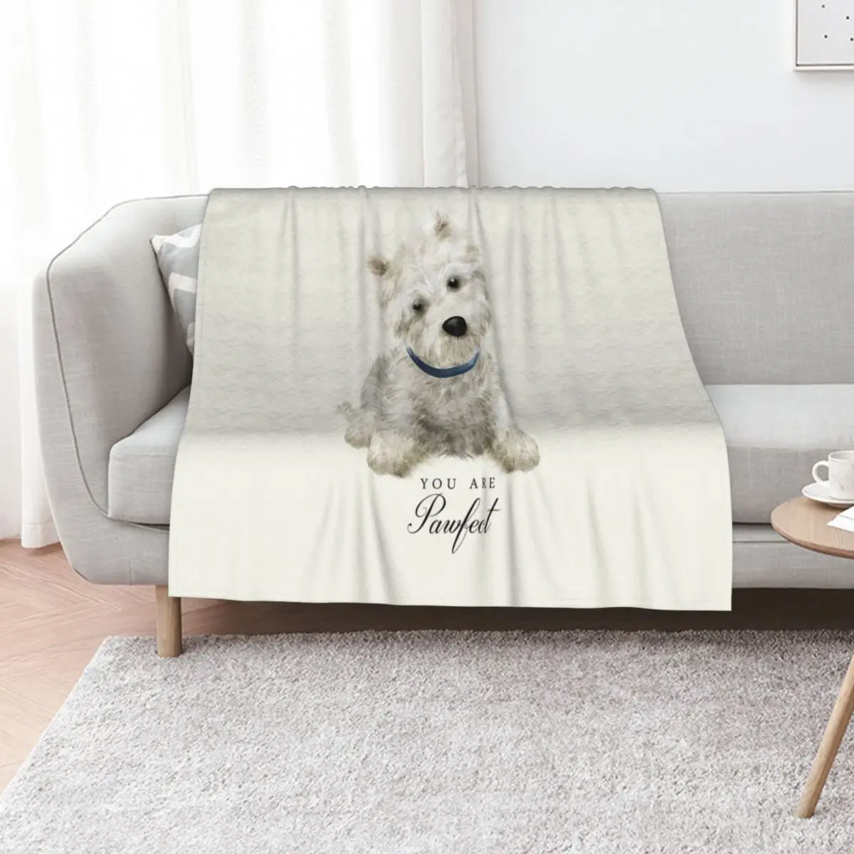 Pawfect Westie Throw Blanket Giant Sofa Luxury Brand Cute Bed Summer Beddings valentine gift ideas Blankets