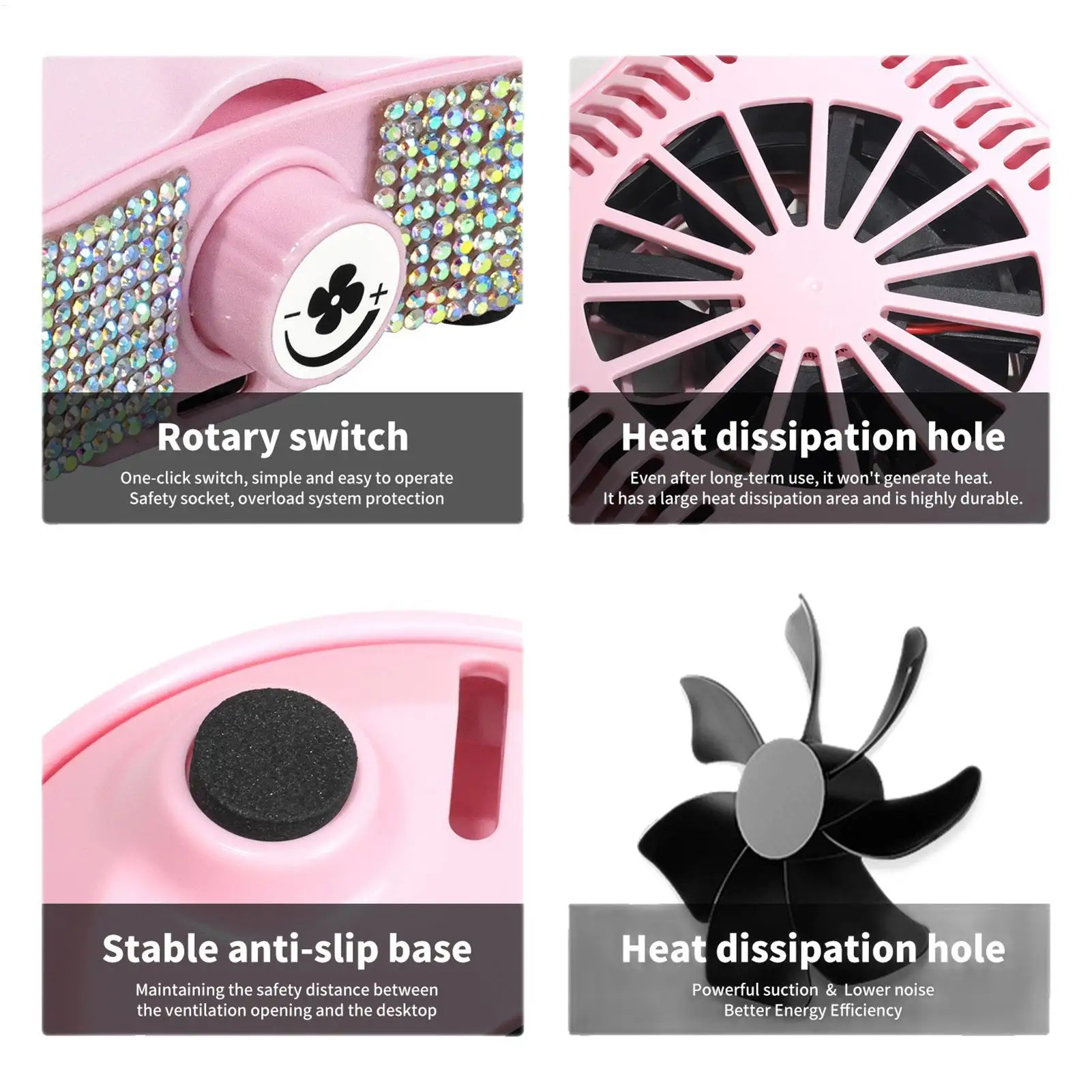 Nagelstaubsammler, leises Reinigungswerkzeug, Nagelstaubsauger, einstellbare Saugkraft, Nagelstaubsauger mit 10 Filtern für Salo