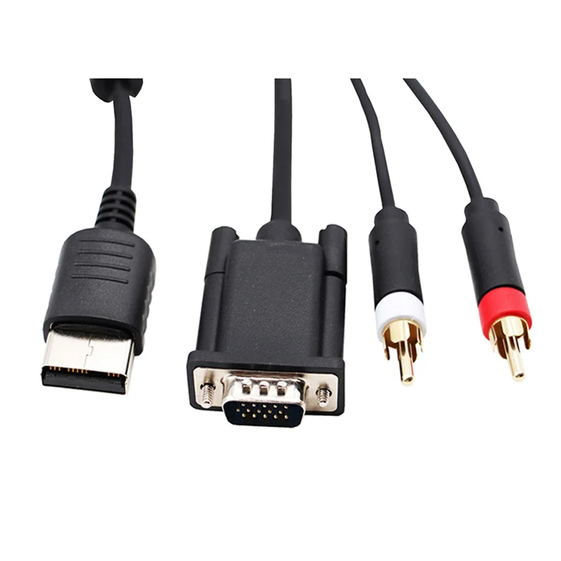 

VO-VGA Cable For Dreamcast High Definition + 3.5Mm To 2-Male RCA Adapter