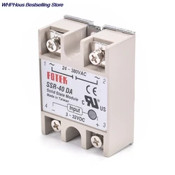 3-32VDC To 24-380VAC SSR-40DA Solid State Relay Module SSR-40 DA SSR 40A For PID Temperature Controller Voltage Transformer