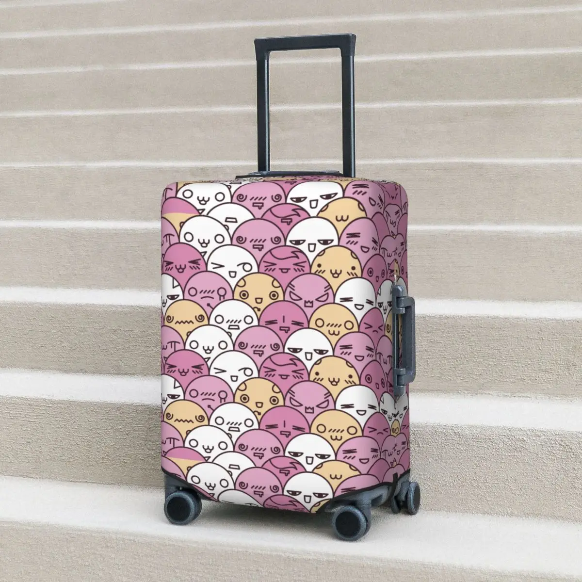 

Cute Cartoon Suitcase Cover Funny Useful Travel Protection Luggage Case Holiday