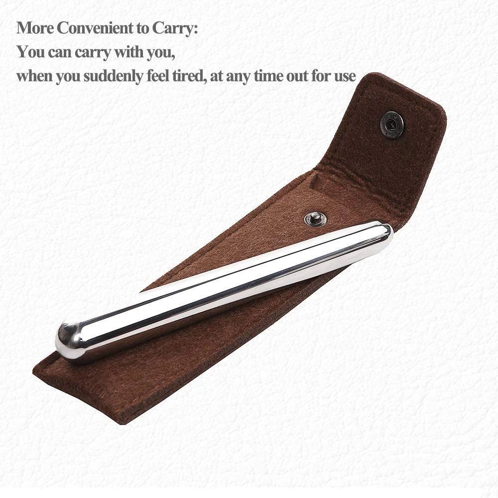 1pcs Han Yan Natural Terahertz THz Energy Stone Point Acupoint Massage Stick Acupressure Point Massage Powerful Energy Instant