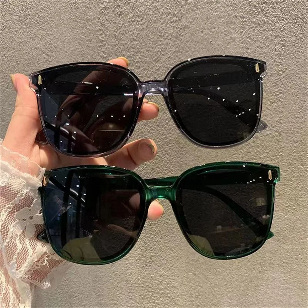 Men's And Women's Large Frames Showcase Temperament Sunglasses Trendy Personality Essential Fashion For Going Out On The Street