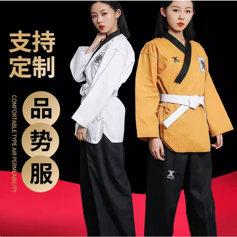 High quality Taekwondo fashion, performance costumes, children's, adult, men's and women's performance training costumes, Taekwo