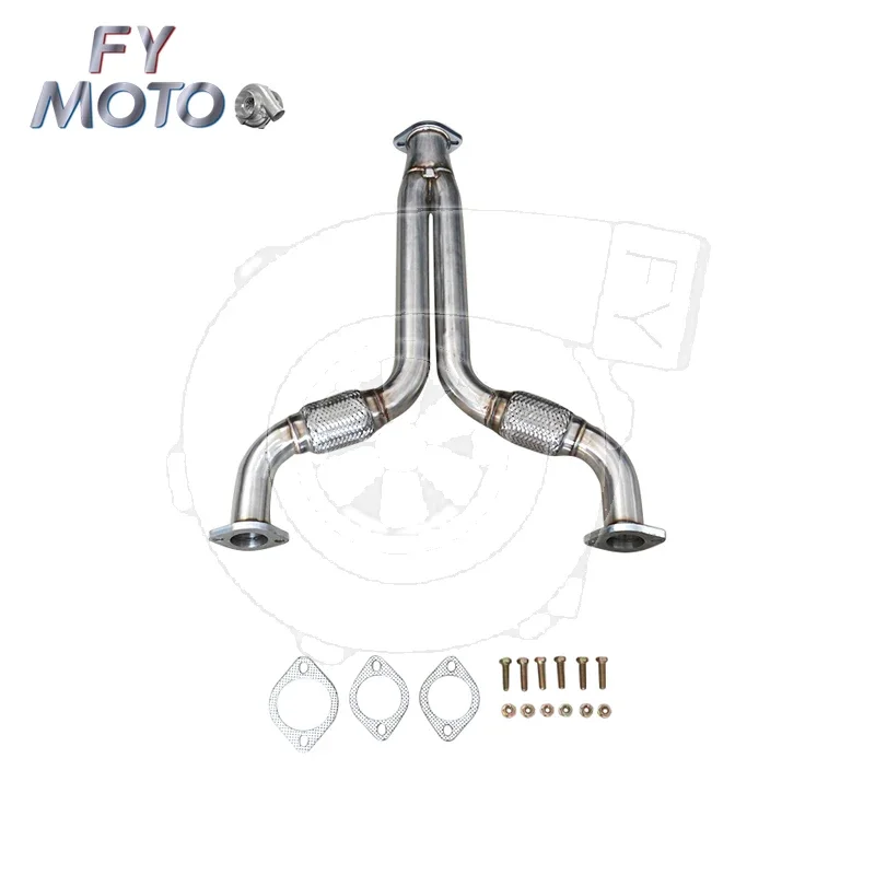 Exhaust Downpipe Fits For NISSAN 350Z Infiniti G35 VQ35DE RWD 2003-2006 Y PIPE With Flex Pipe