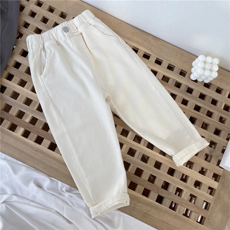 Summer Boys Casual Pants 2-8 Years Old Children Harem Pants Summer Girls Loose Solid Color Sport Trousers Kids Fashion Clothes