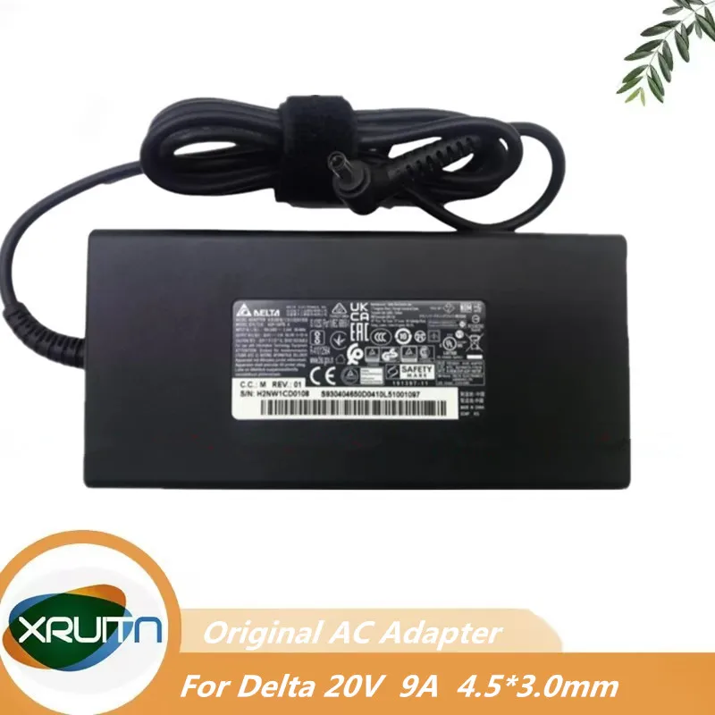 

Genuine DELTA ADP-180TB H 20V 9A 180W OEM AC Adapter Charger For MSI GF66 GF75 GL66 11UEK-207XRU Gaming Laptop Power Supply