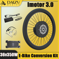 36V 350W Electric Bike Conversion Kit Imortor 3.0 One Button Start Wireless Front Motor Wheel Dropout 100mm Rechargeable Battery