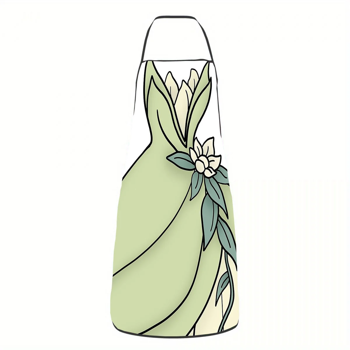Princess Frog Apron Apron Creative Printed Apron, Large Size, Unisex For Men And Women. Suitable For Daily Housework, Kitchen Co