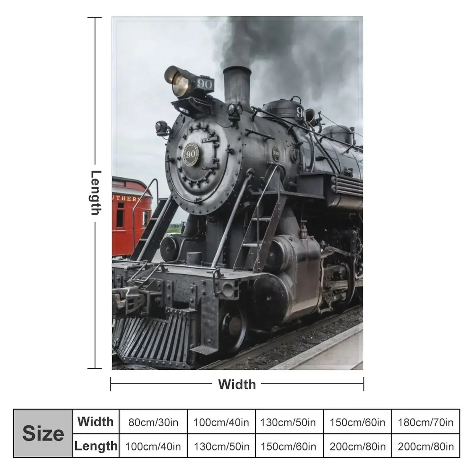 Strasburg Locomotive Throw Blanket Plaid on the sofa Hair blankets ands sofa bed Cute Plaid Cute Blankets