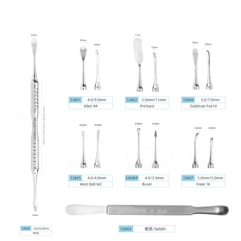 Dental Oral Instruments Periosteal Separator Dental Tools Periodontal Membrane Stripper Implantation Valve Turner Material
