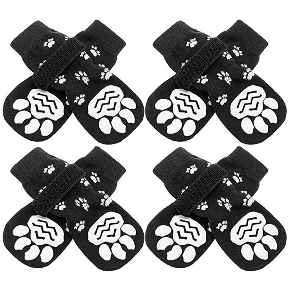 

8 Pcs Dog Socks Waterproof Breathable Anti Slip Reusable Portable Pure Cotton Pet Shoes Cat Socks Washable Puppy Accessories Non