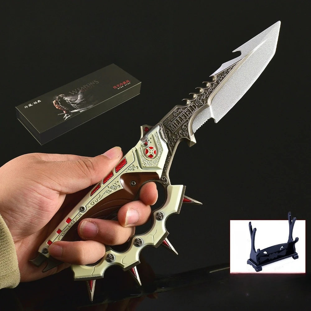 26cm/10.24in Delta Force Game Peripheral Swords Weapons Model Desktop Display Ornaments Collection Birthday Gift for Fan Boy Toy