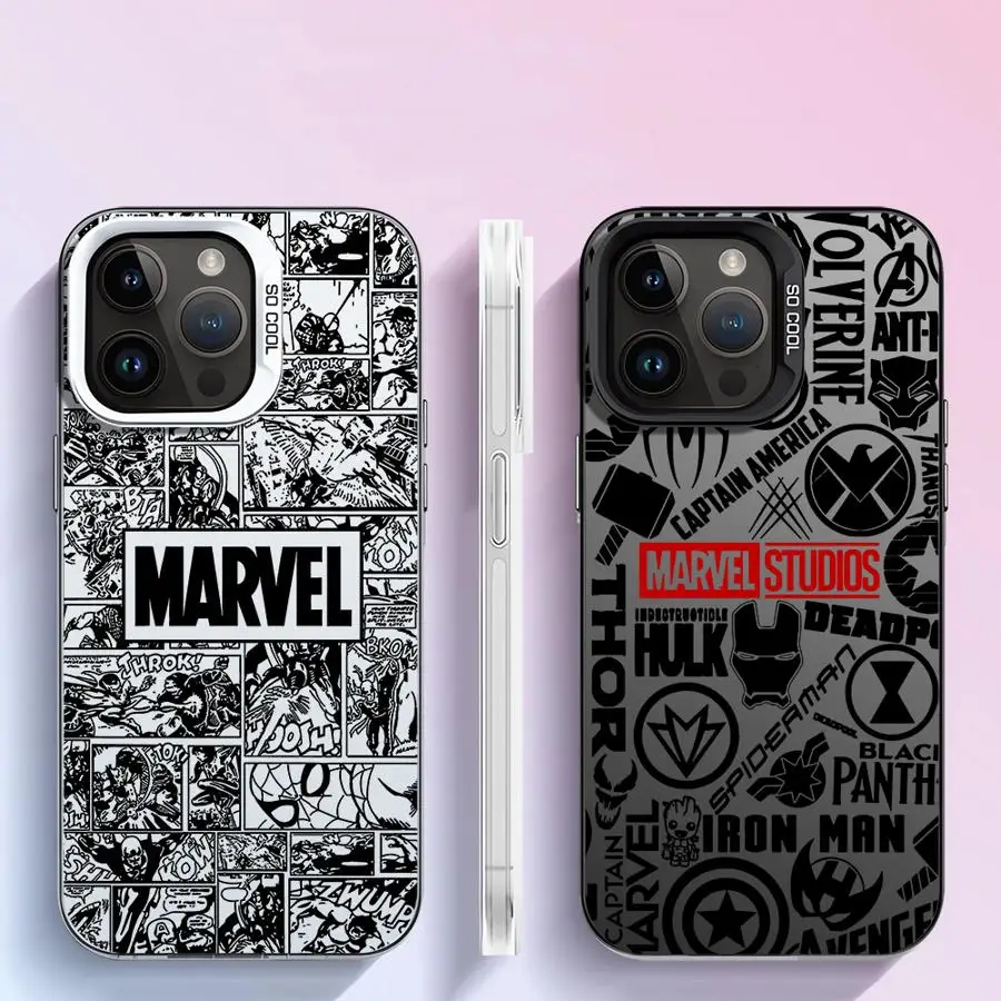 Marvel Logo Case for OPPO A98 A76 A78 A74 A94 A58 A57 2022 A55 A17k A15 Reno 7Pro 7Z 8T 10Pro 7 Cover Soft