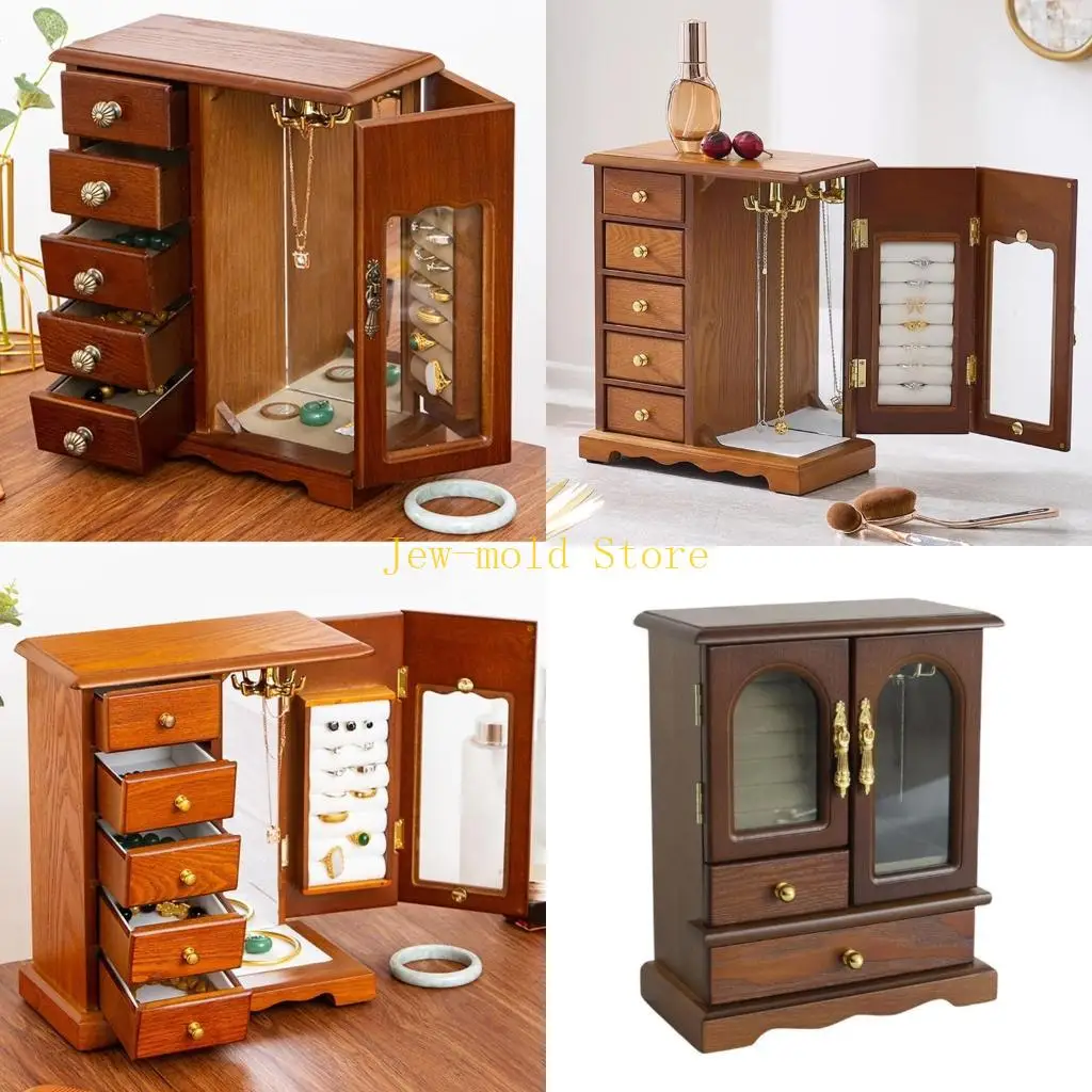 

C71B Jewelry Organizers with Multiple Hooks Necklace Organizers Jewelry Storage Box