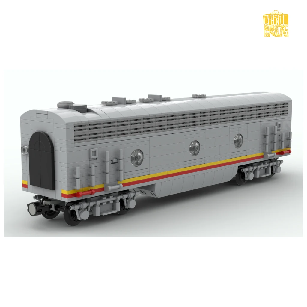 มอซี- 192912 ATSF-EMD-F7 มอเตอร์B 1:45 รถไฟรถรุ่นPDFภาพวาดอาคารบล็อกอิฐDIYของเล่นวันเกิดคริสต์มาสของขวัญ