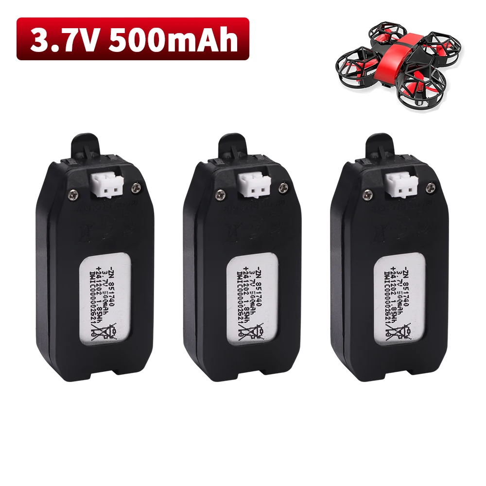 3.7V 500mAh Lithium Battery For NH330 RH821 Four Axis Aircraft RC UAV Battery Accessories Quadcopter RC Drone 3.7V Battery