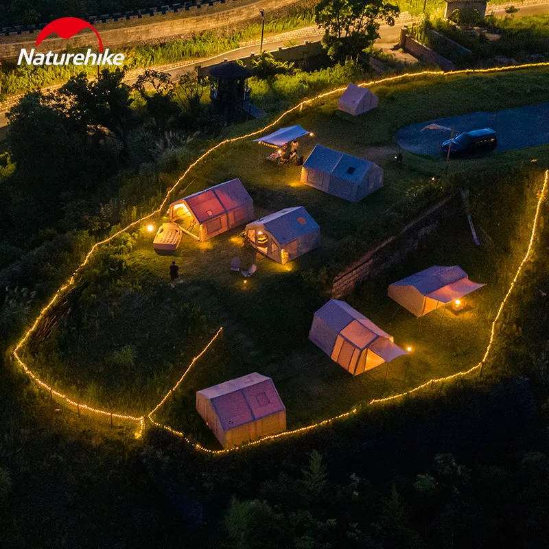 

Надувная палатка Naturehike Air 17.2 для кемпинга, водонепроницаемая, для 4 человек, семейная, с дымоходом, для глэмпинга на открытом воздухе, однокомнатная с тамбуром