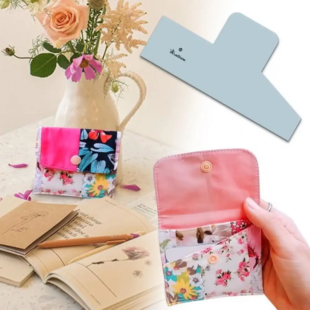5/7/9 Inches Acrylic Wallet Ruler Template DIY Handcraft Ruler Wallets Making Tool Gift For Handcrafting Enthusiasts Hand Craft