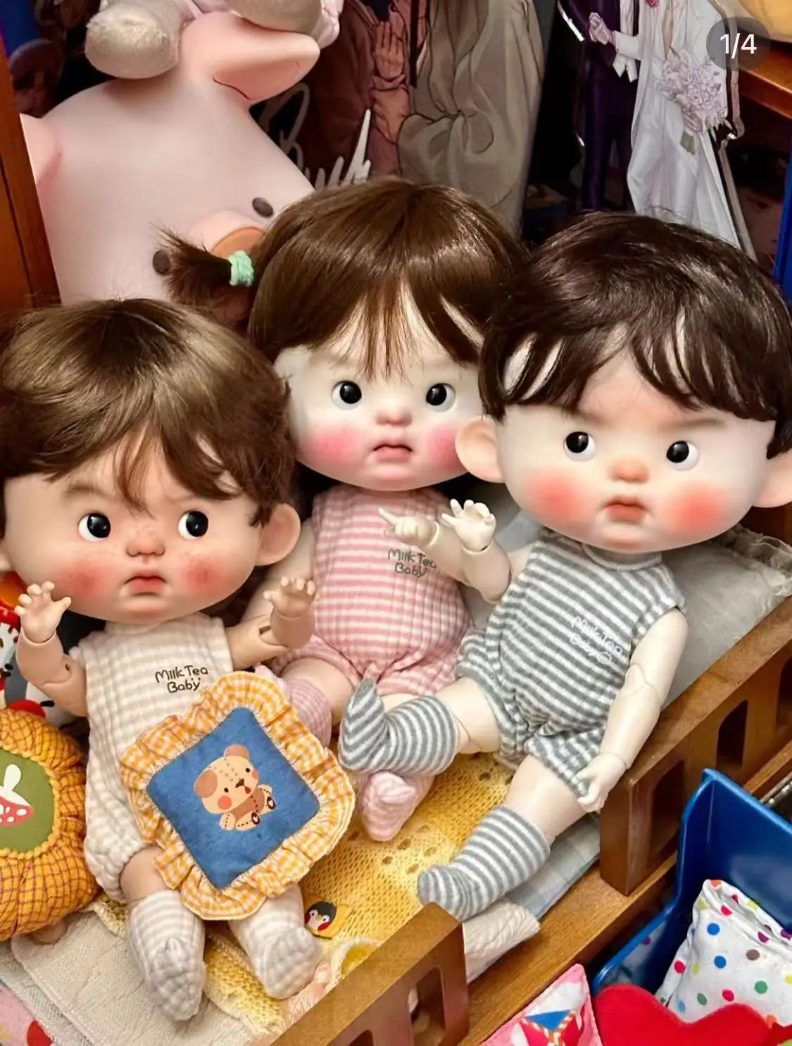 GaoshunDOLL 1/6 Pangpi Qbaby ob22 puppy Diandian Huhu blythe ACGN anime resin bodymold DIY toy birthday present - Image 2