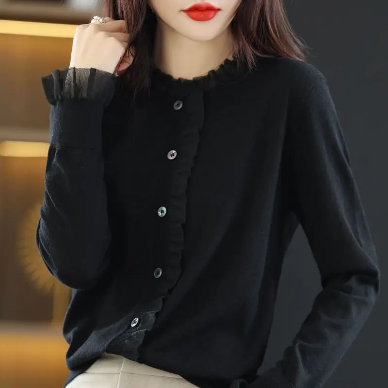 

Faionable plus Size Women's Chiffon T-irt Slimming Belly Cover Base irt Patchwork Color Women's Clothing