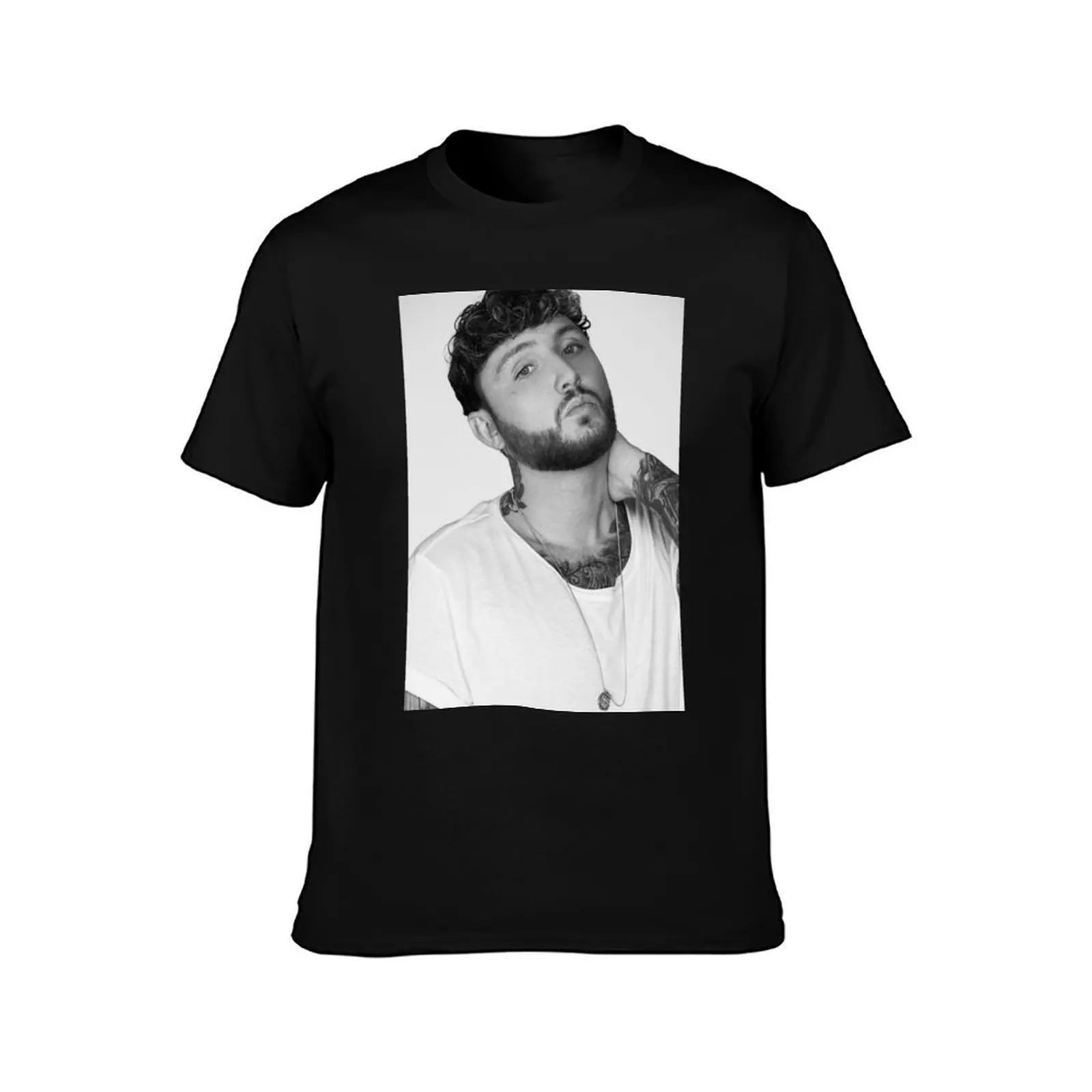 james arthur in white shine xaveer T-Shirt, Summer Casual Cotton Tee, Oversized Streetwear Tops, Vintage Graphic Print