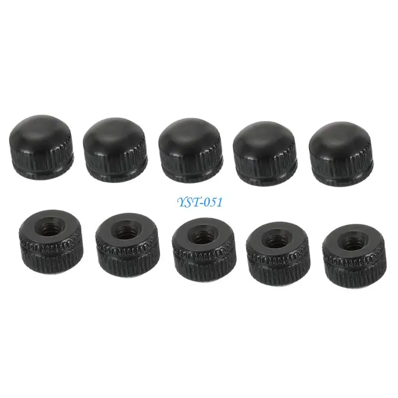E15A Screw Cap 4mm Decorative Fixture Hardware, 10-Piece Knurled Trim Repair Pack