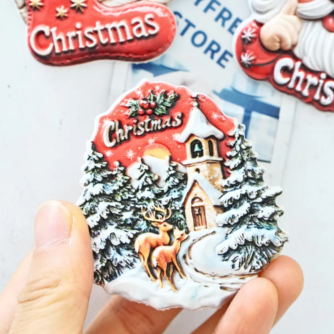 1pc, Christmas refrigerator magnet, Christmas tree refrigerator magnet, Christmas decor