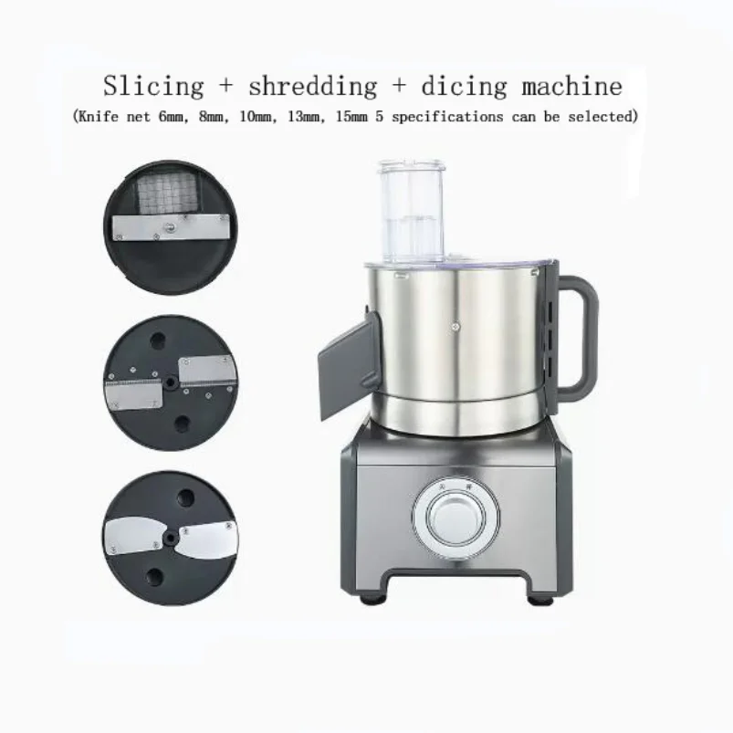 Multifunctional ElectricVegetable Cutting Machine Commercial Shredder Slicer Cutter Potato Dicing Processor Kitchen Tools