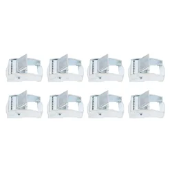 8pcs 25mm Buckle For Tie-down Strap Fixed Tensioner With Knuckle Closure Hand Tools Accessories For Fixing Heavy Duty Cargoes