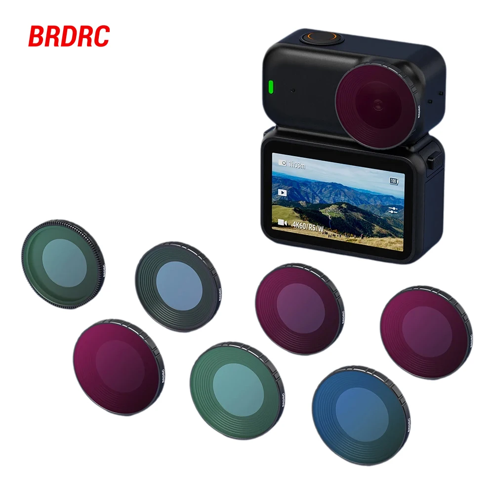 

BRDRC Lens Filters for DJI OSMO NANO Accessories UV CPL ND8/ND16/ND32 Neutral Density Filter Set Black Mist Photography Lens
