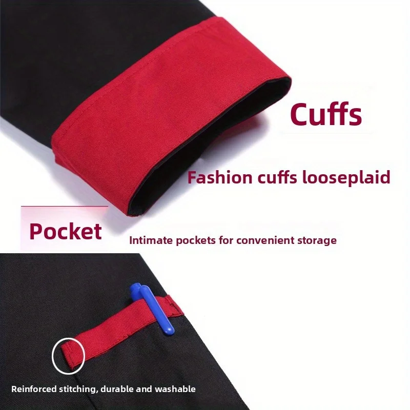 Chef Suits Short-sleeved Catering Hotel Workwear Men and Women Chef Suits Western Restaurant Chef Work Clothes Breathable