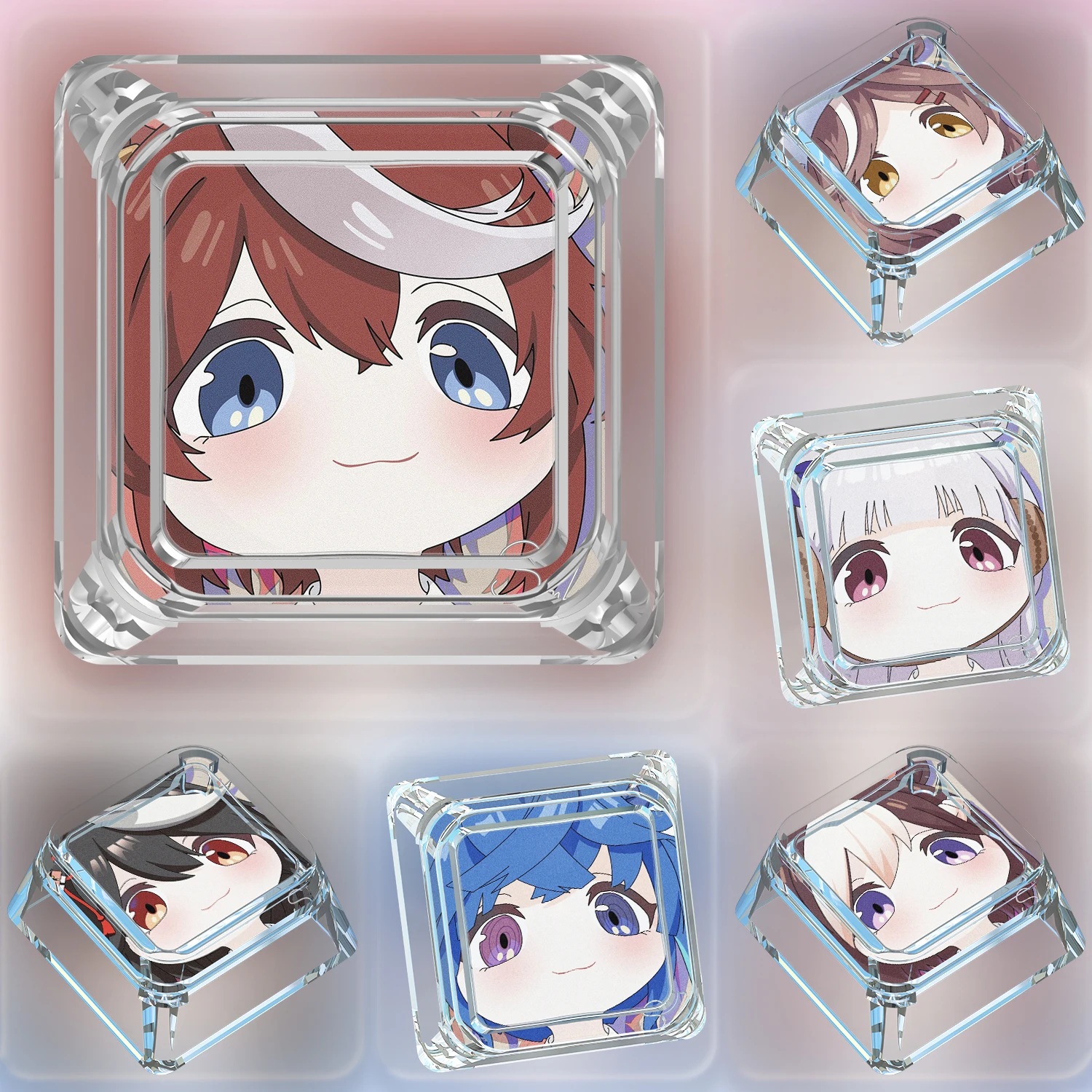 

Diy Goddess Story Pretty Derby Mechanical Keyboard Keycaps Cross-Axis Mechanical Keyboard Pc Personalized Keycaps Gift Toys