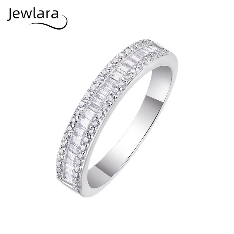 Jewlara S925 Silver Beautiful 76 Moment Moissanite Ring Light Luxury Premium With GRA Jewelry Gifts