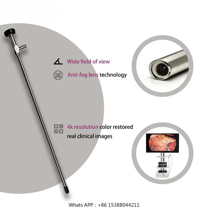 4K Medical Rigid Endoscope Telescope UHD 5mm/10mm Laparoscope Laparoscopic cam era Surgery Set