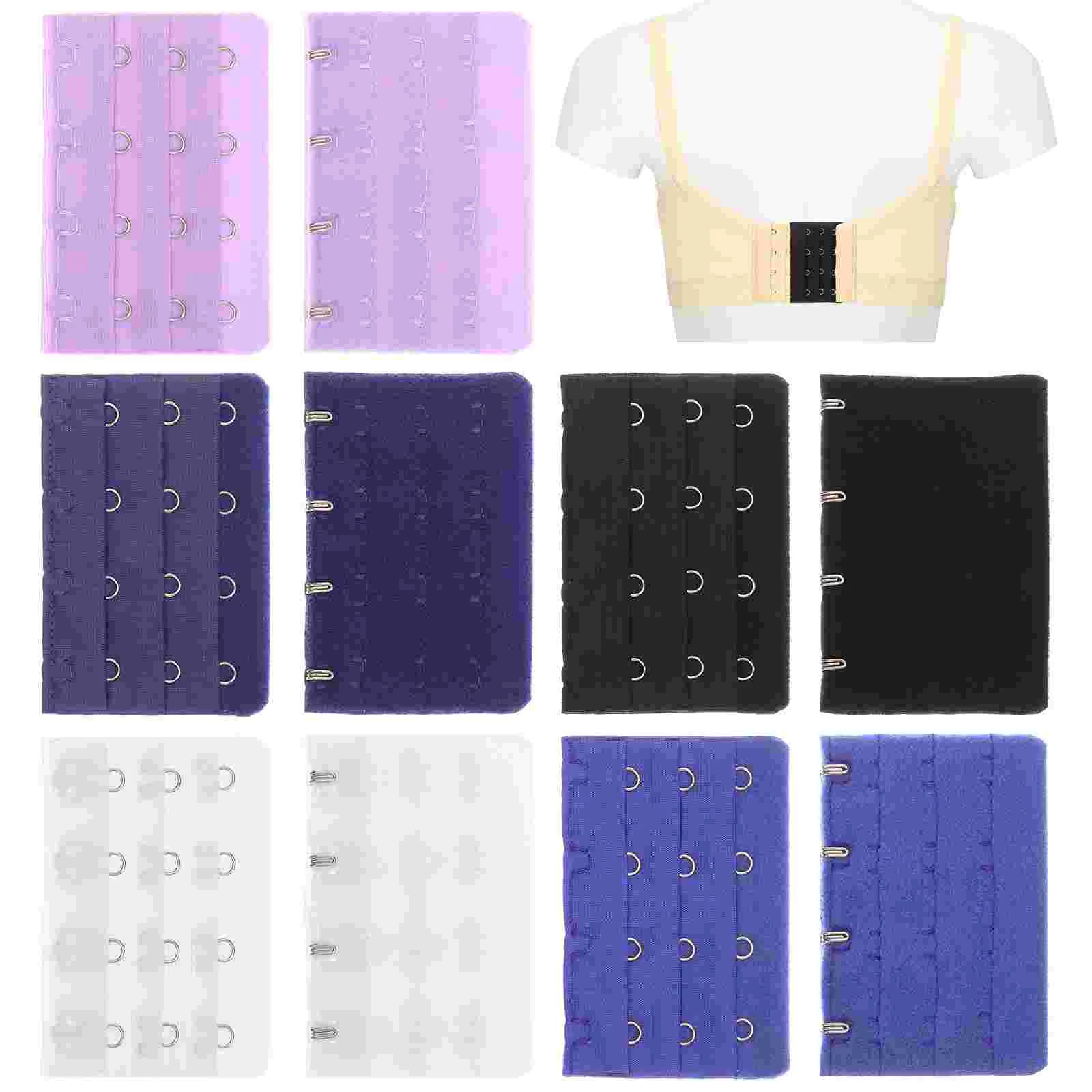 10 PC Extension Button Extender Hook Women Hooks Ladies Bras Brassiere Extenders Buckle