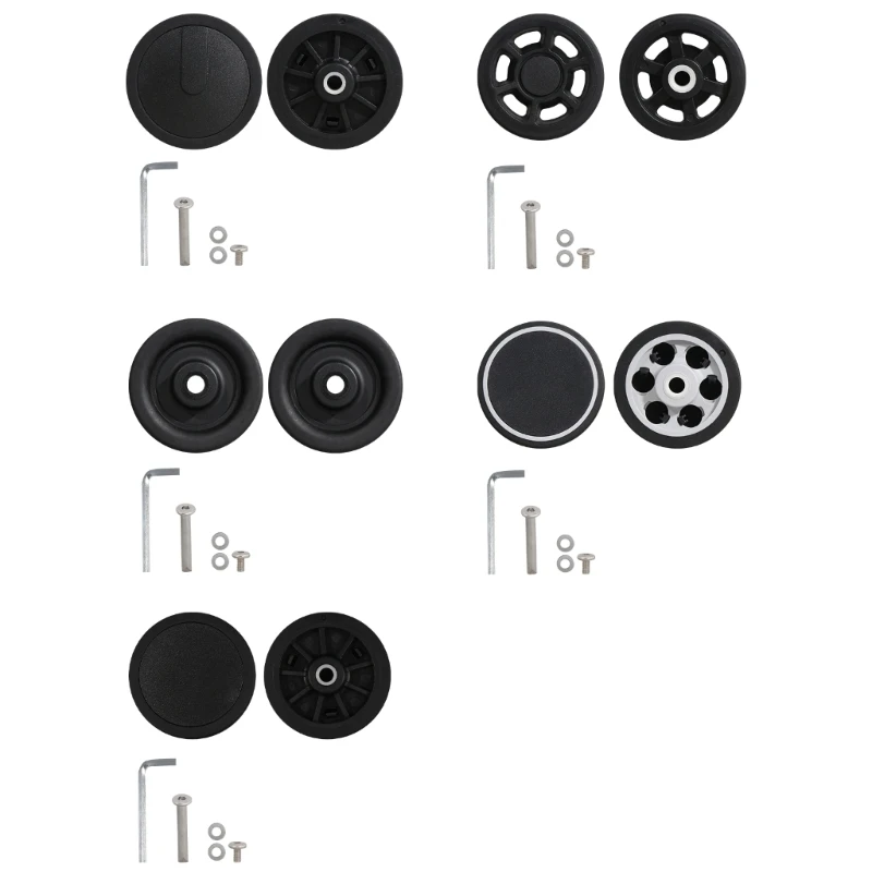 1PC 다방향 여행가방 바퀴 여행 수하물용 교체 액세서리