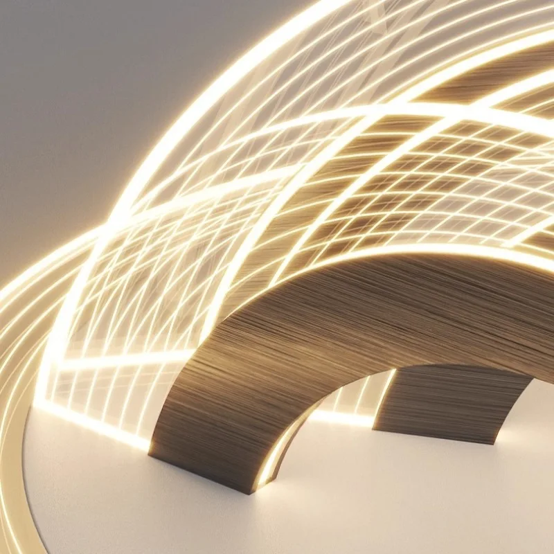 Warm and Creative Acrylic Ceiling Light Modern Simple Living Dining Room Bedroom Designer Ceiling Lamp Kitchen Villa Coffee Shop