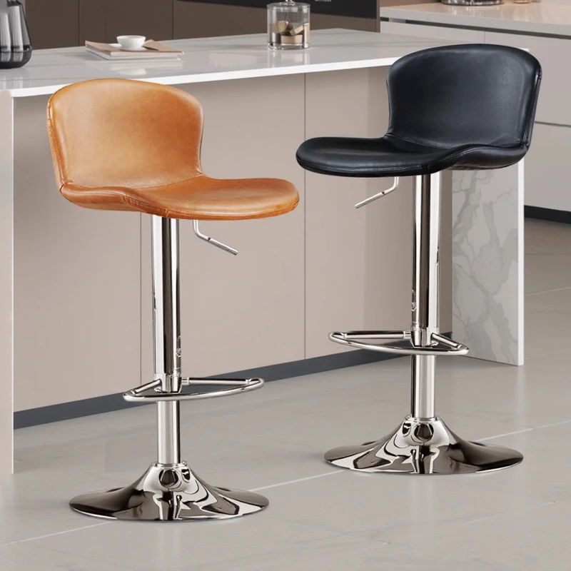 

#luxury Home Interior bar ergonomic restaurant industrial Swivel chair adjustable backrest kitchen bar kitchen counter stools