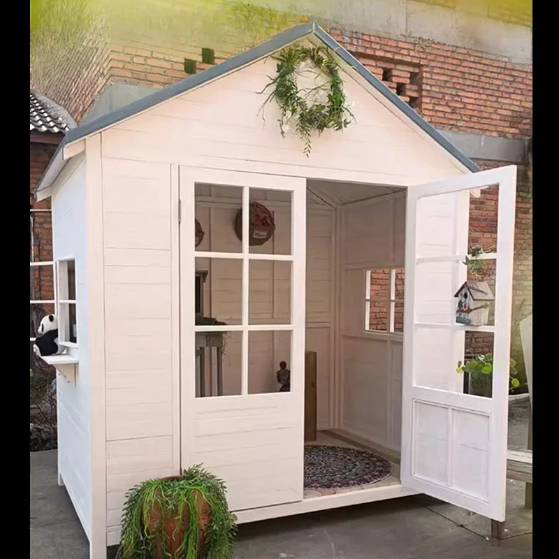 Preservative wood chalet pavilion construction garden homestay outdoor assembly movable closed wooden house courtyard
